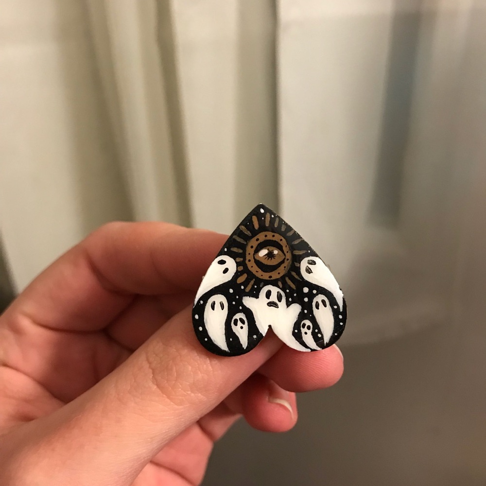 Ghost planchette pin